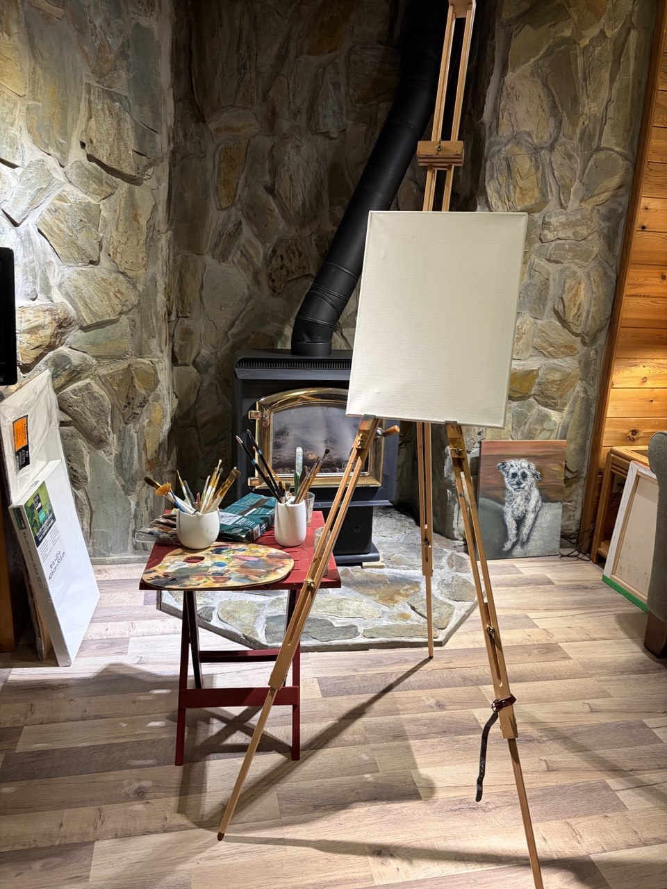 Art lessons workspace